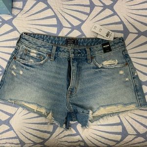 NWT Low Rise Ripped Denim Shorts (Size 29/8)